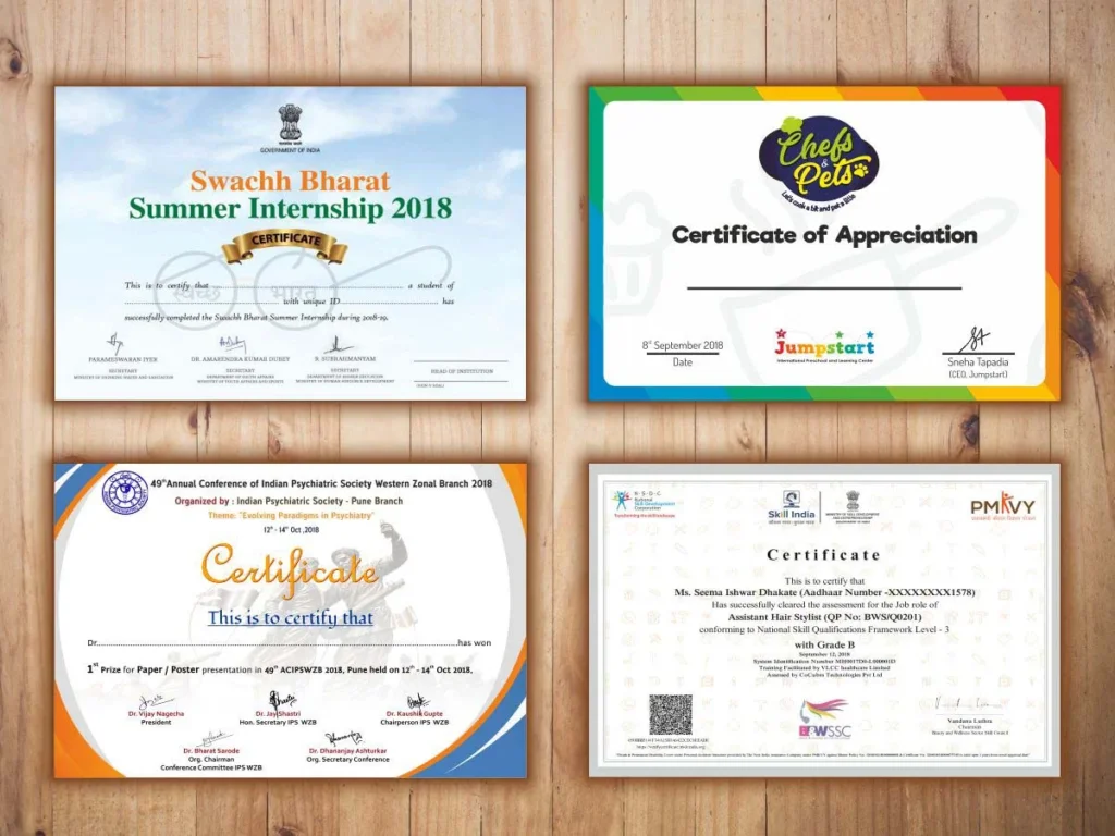 Certificate Printing Warwick
